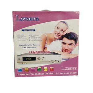 Lawrence Digital Satellite Receiver With Remote LT9400CR-USB NIB